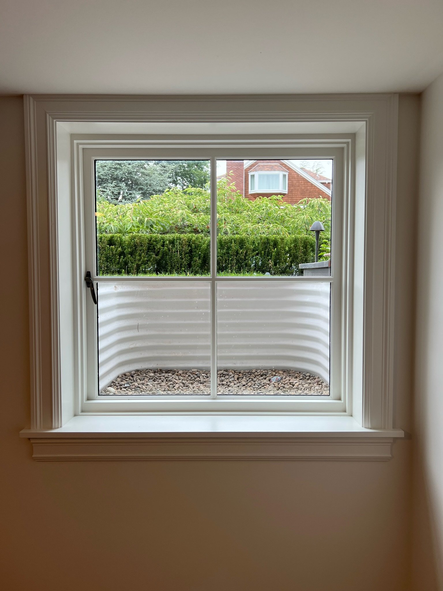 Detail of window trim and blinds — Magnolia, Seattle full home remodel