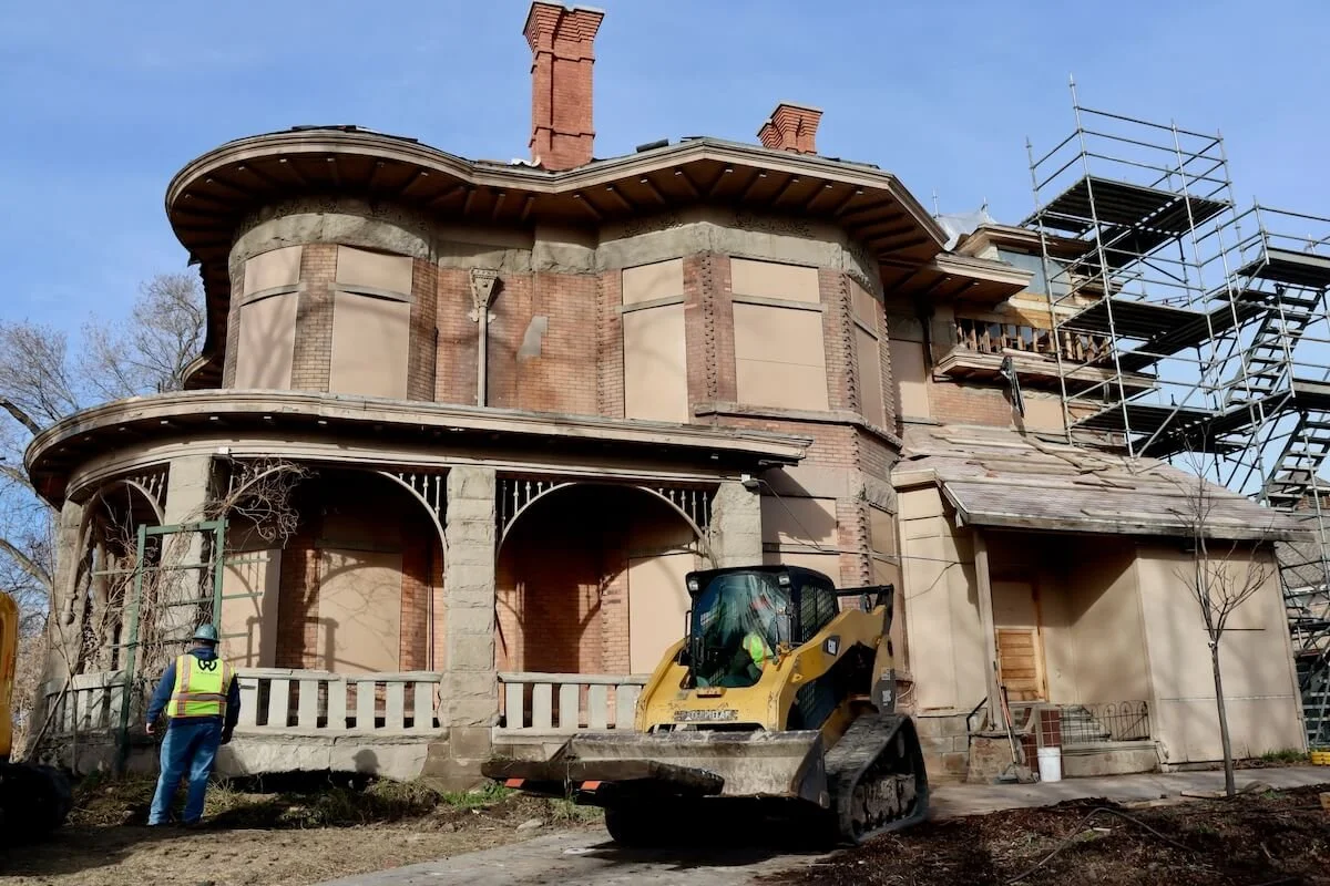 Renovation work continues on historic Fisher Mansion