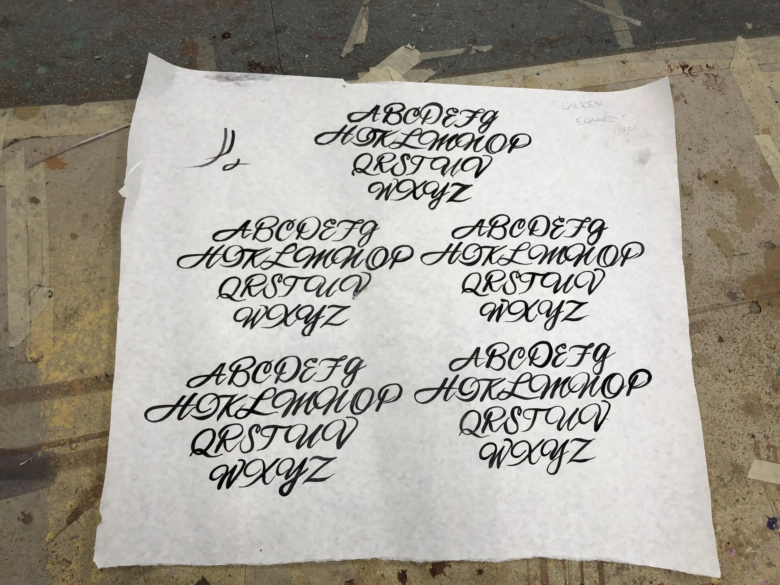 Lettering Practice (2022)