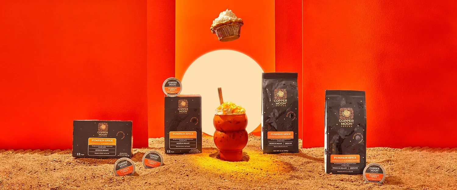 Copper Moon Coffee paid social campaign creative