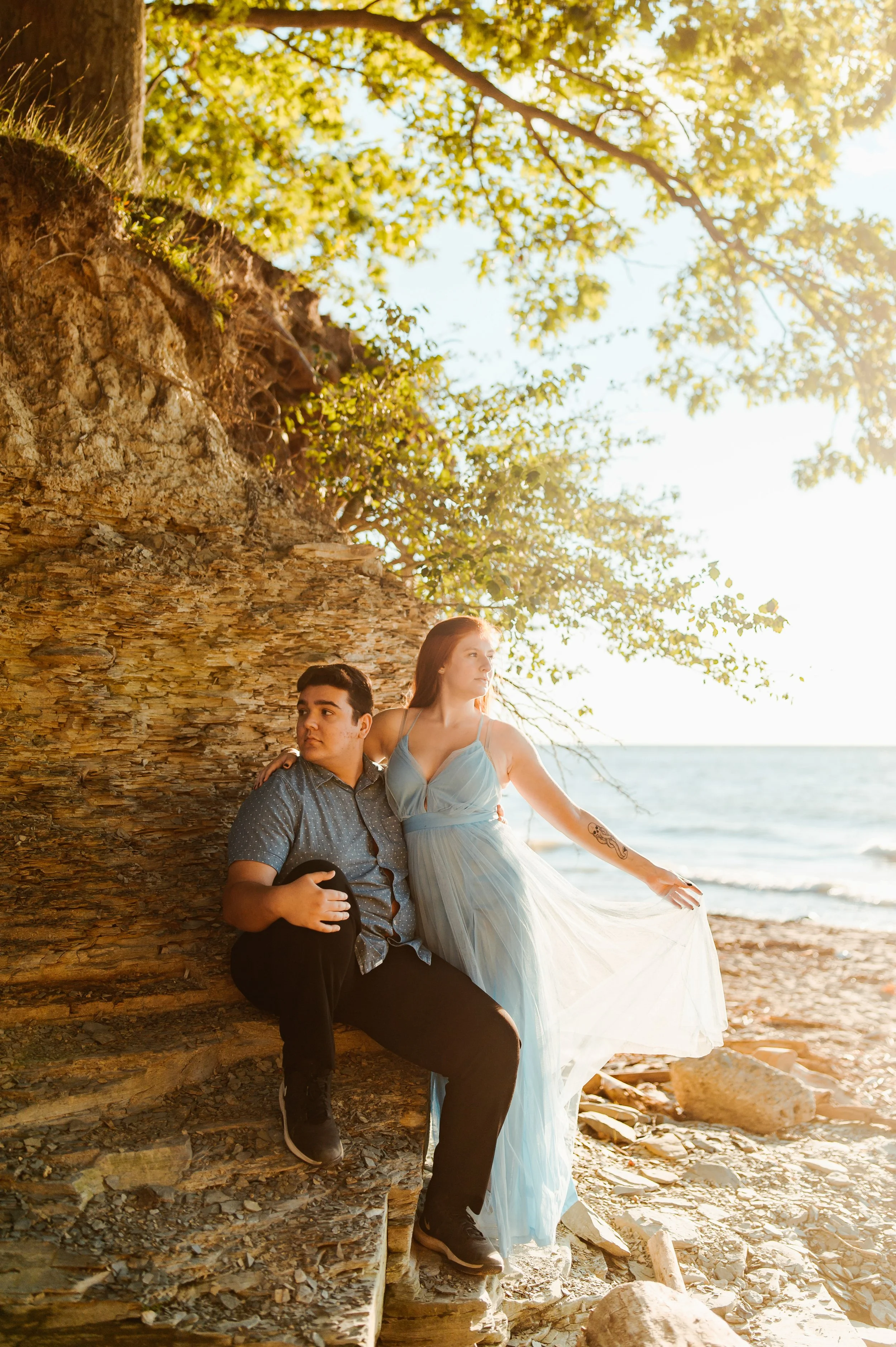 Evangola State Park engagement session summer