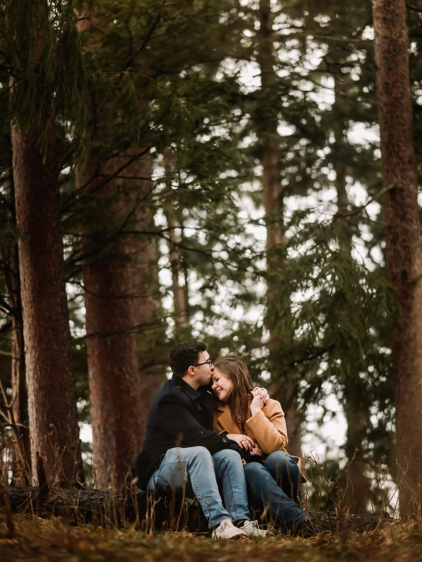 We had some snow last week before Christmas (before this extreme wind) and took advantage of it for a little three year anniversary shoot!
