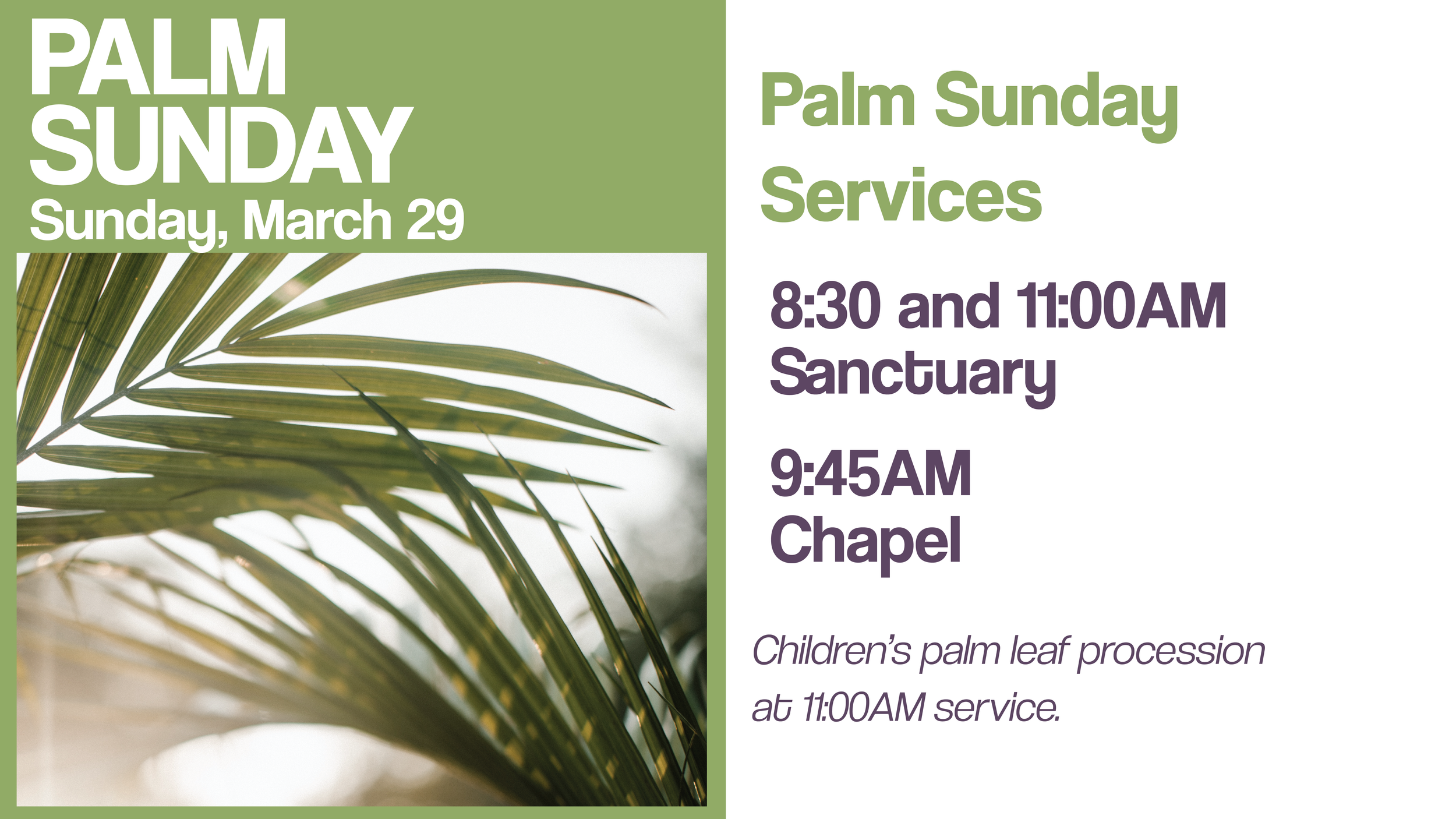 Palm Sunday