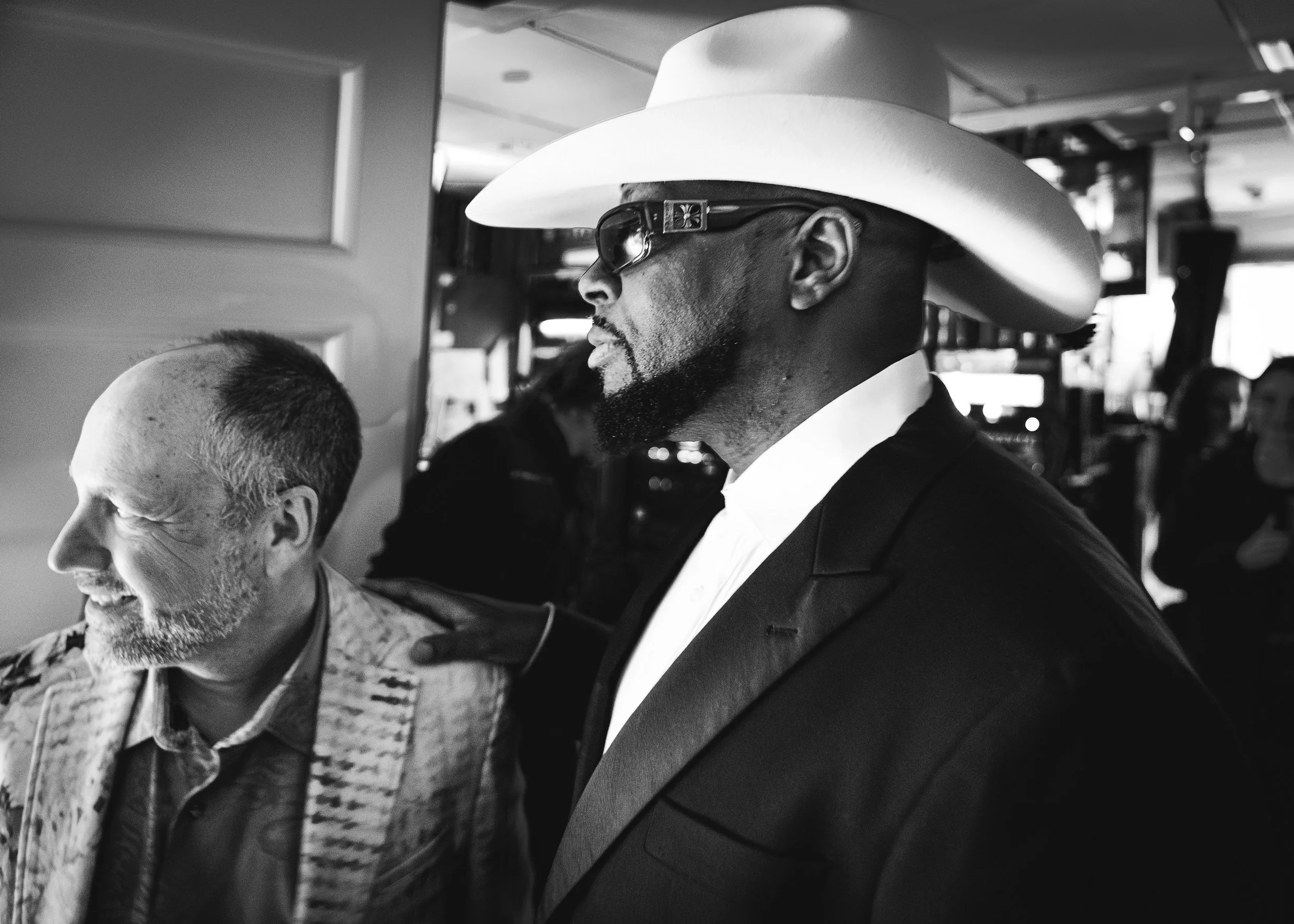 READY OR NOT: WYCLEF JEAN WAITING TO TAKE THE STAGE AT CARNEGIE HALL.