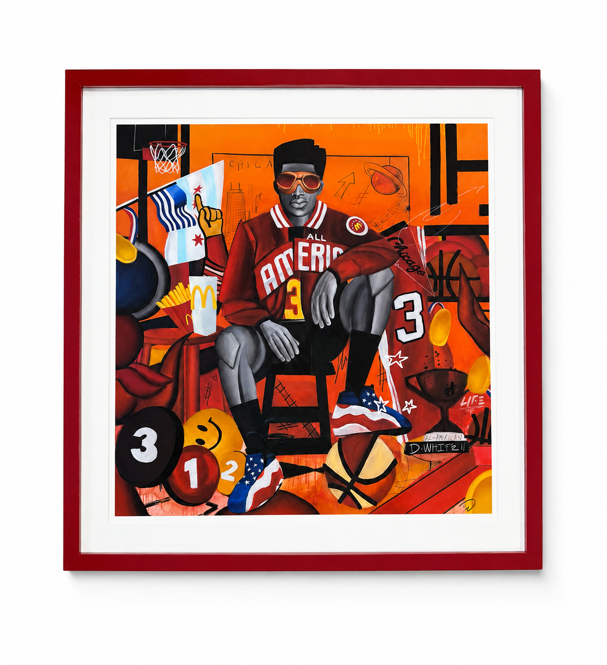 "McDonald's All-American" Framed