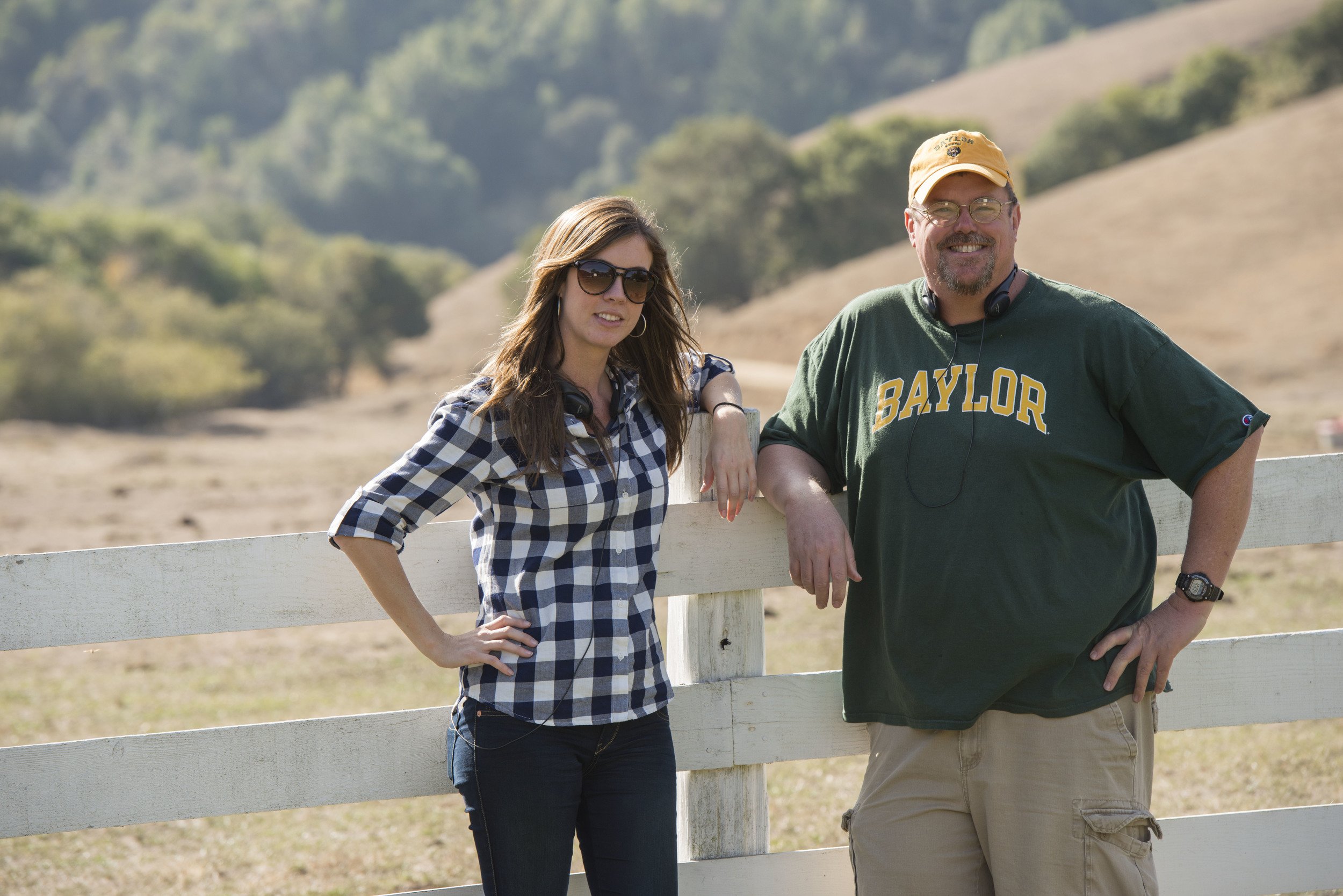 This was my partner and I on set. Photo courtesy of John Deere®
