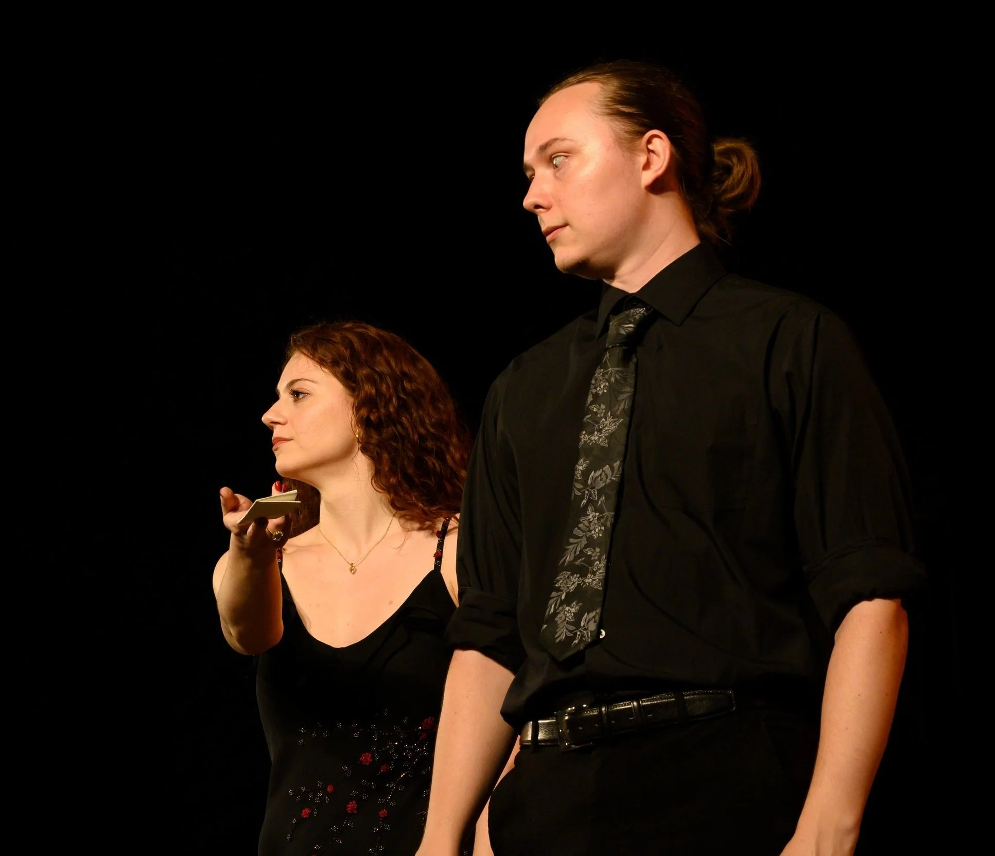 Arianna singing "Rosina" in scenes from Rossini's IL BARBIERE DI SIVIGLIA with Classic Lyric Arts. Photo courtesy of Stefano Martini. Featuring baritone Kevin Douglas as Figaro.