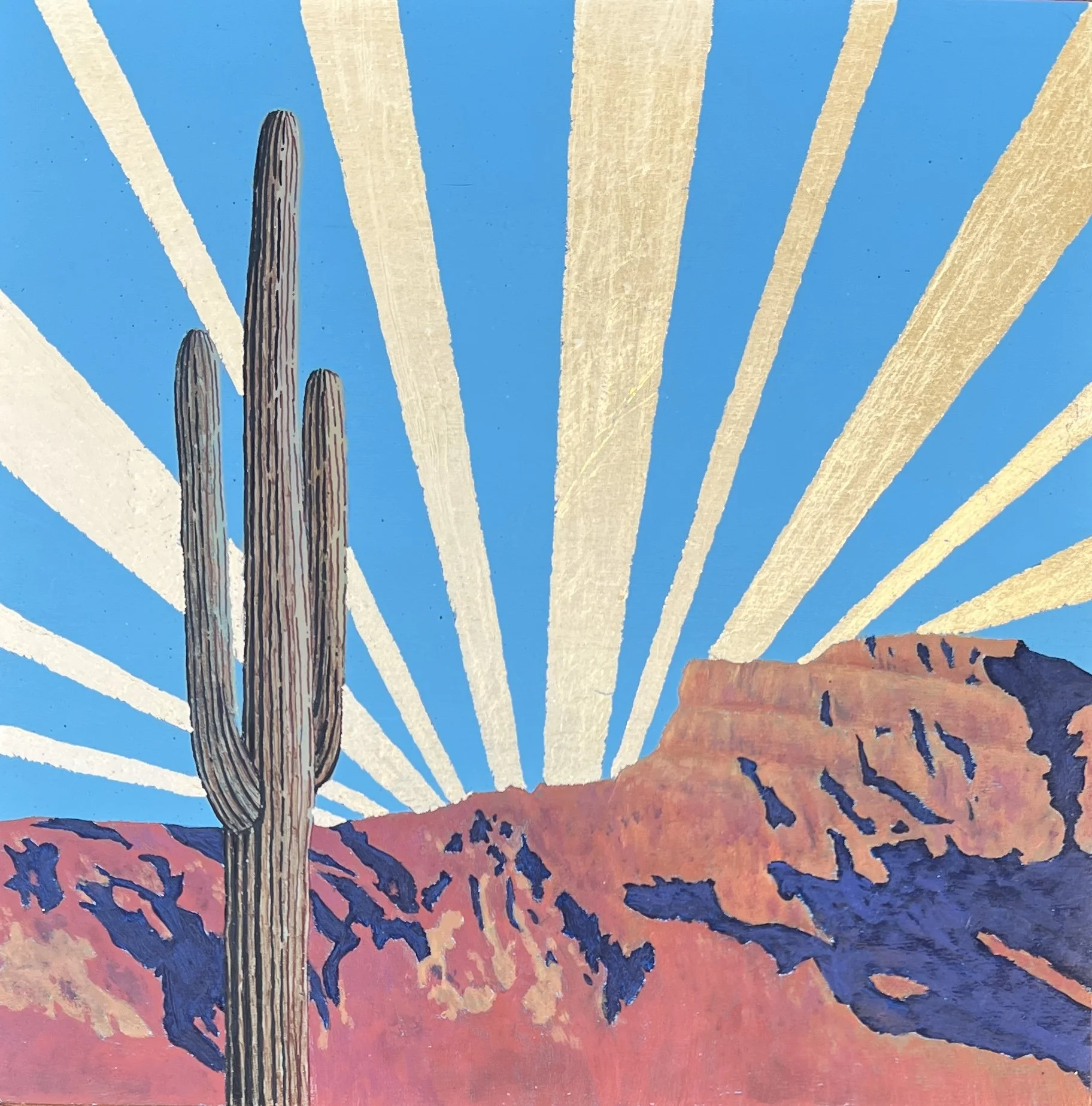 Small Originals, Acrylic Blocks, Bold Acrylic Paintings- Tiffany