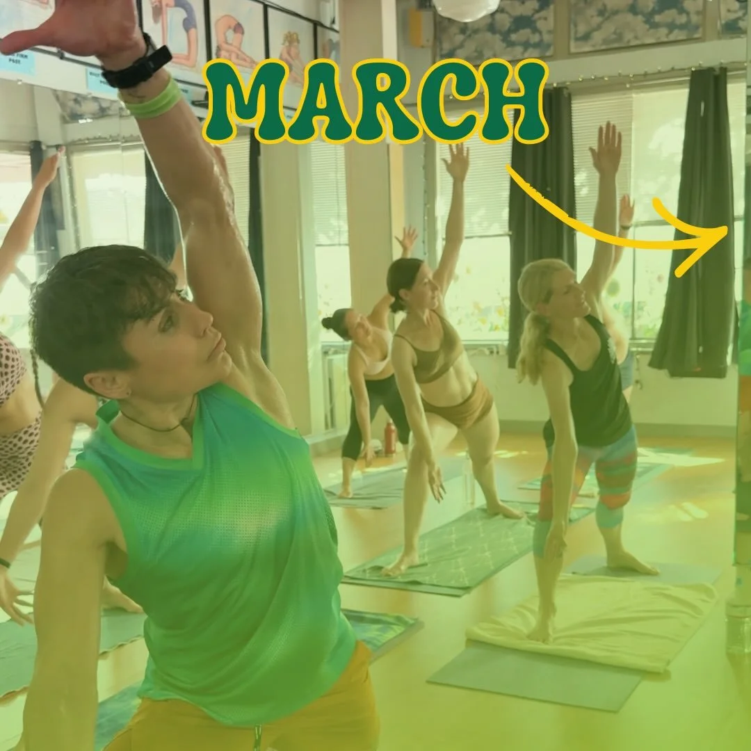 MARCH SCHEDULE IS LIVE ✨🍀🧲🌈🧘🏼&zwj;♂️💟
We have several themes plus a special Restorative Yoga class coming up! As always, sign up on our website, branded app or the MINDBODY app and we&rsquo;ll see you in the hot room 🤩
&bull;
&bull;
&bull;
&bu