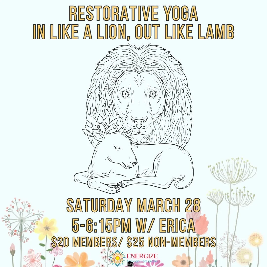 You don&rsquo;t want to miss this special class with Erica this Saturday! 
This restorative yoga class will invite you to honor the transition of the session ✨ You&rsquo;ll be sure to leave feeling rested, grounded &amp; refreshed ☀️
Sign up on our w