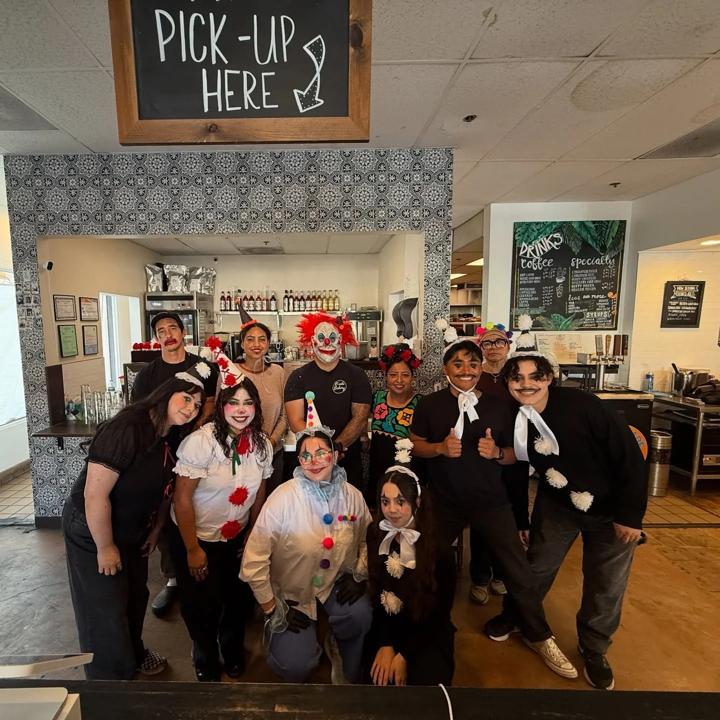 HAPPY HALLOWEEN🤡👻🎃 
 
clowning around &amp; serving up all of your favorites😉 

We hope to see you! Come get some candy🍭🍫