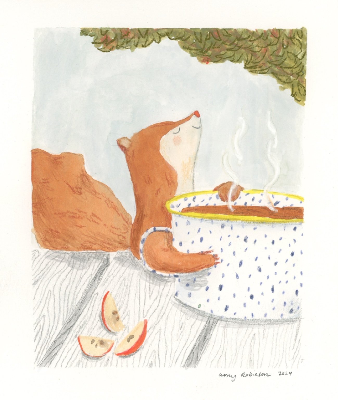 Pip smells cider Amy Robinson