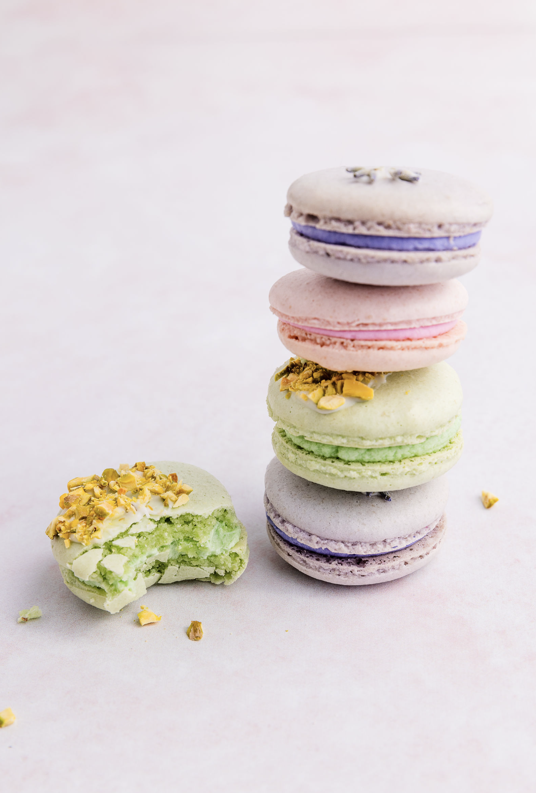 colourful macaroons