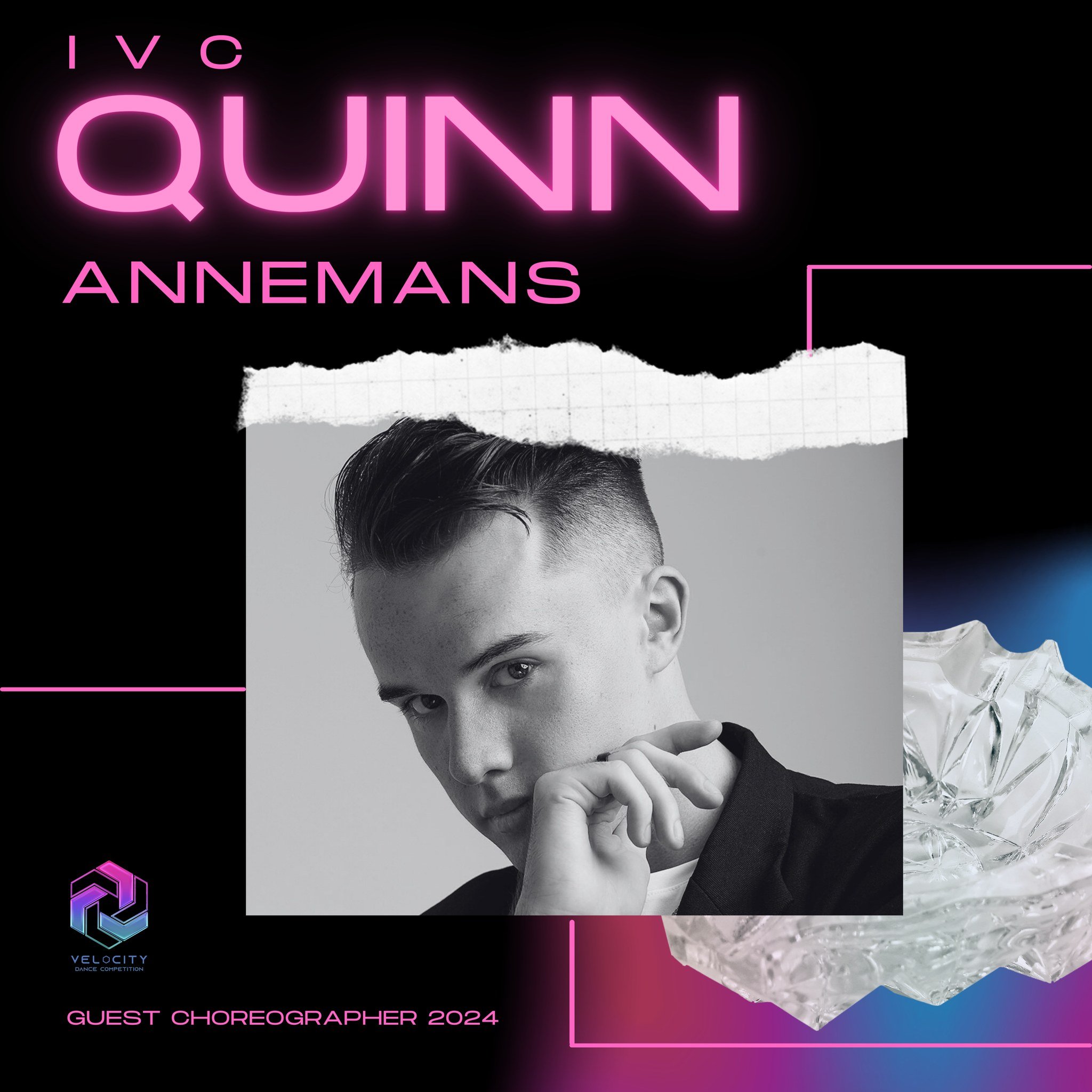 Announcing our Guest Choreographer for the 2024 IVC Regional! 

We have the VDC Director himself: Quinn Annemans! @quinnannemans

Quinn Annemans has established himself as a respected and versatile dancer, performer and choreographer. With Quinn&rsqu