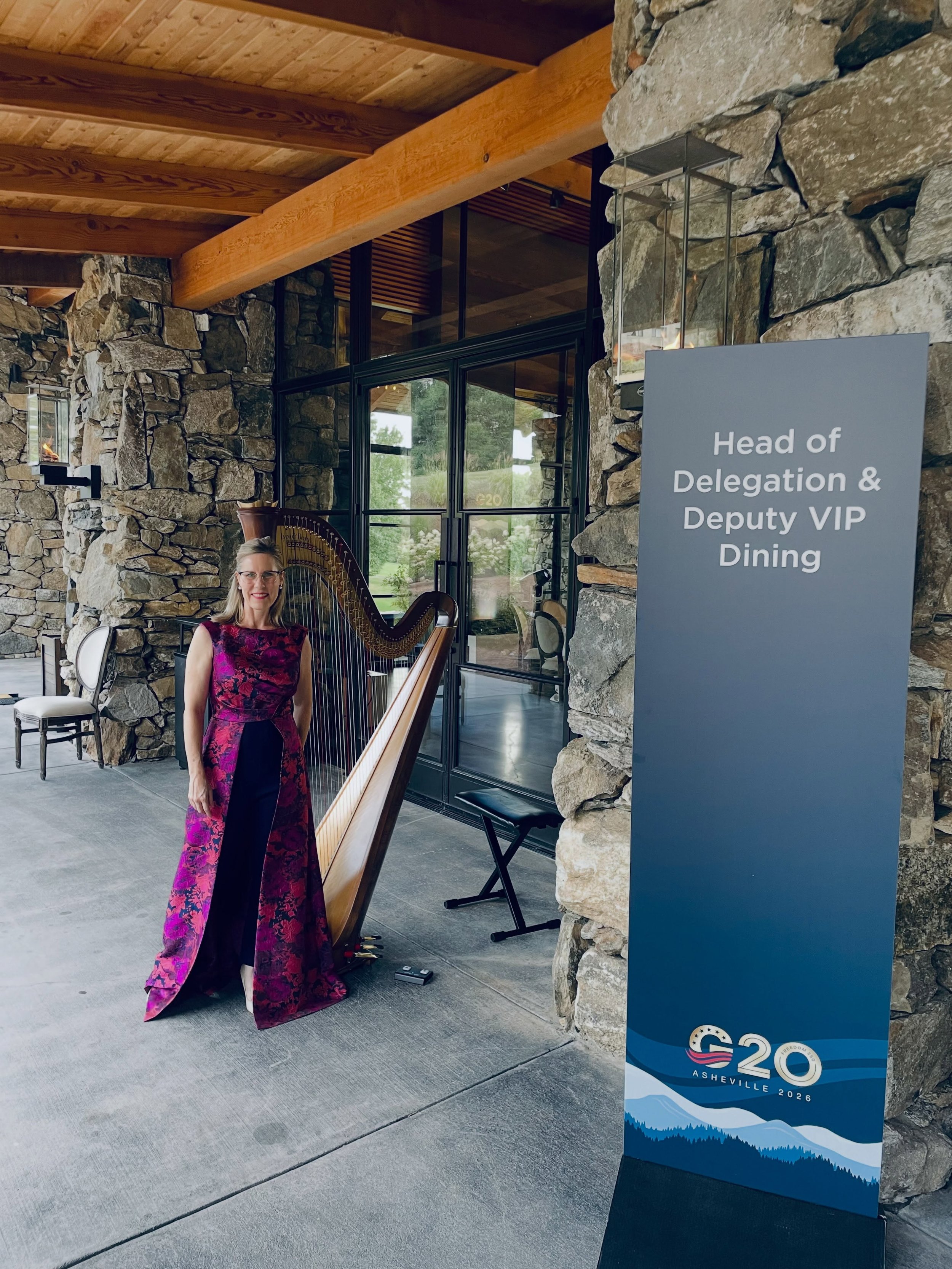 Dinner music for G20 summit @omnigrovepark 

#avlharp #avlharpist #exploreasheville #harplife #ashevilleevents