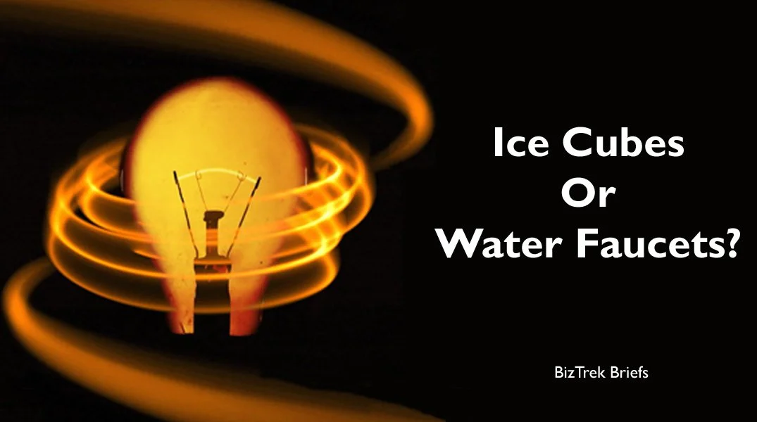 Ice Cubes Or Water Faucets?