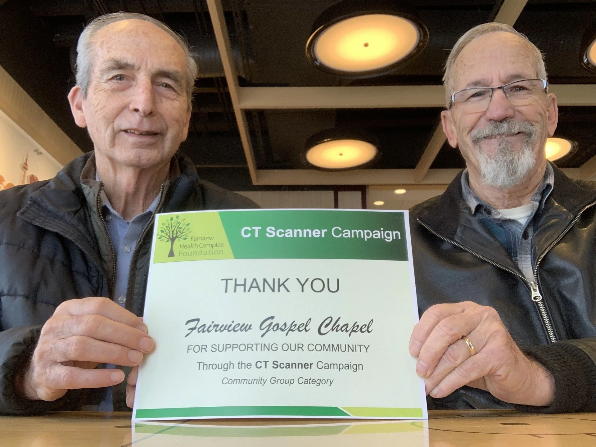 Fairview Gospel Chapel – CT Scanner Campaign Support