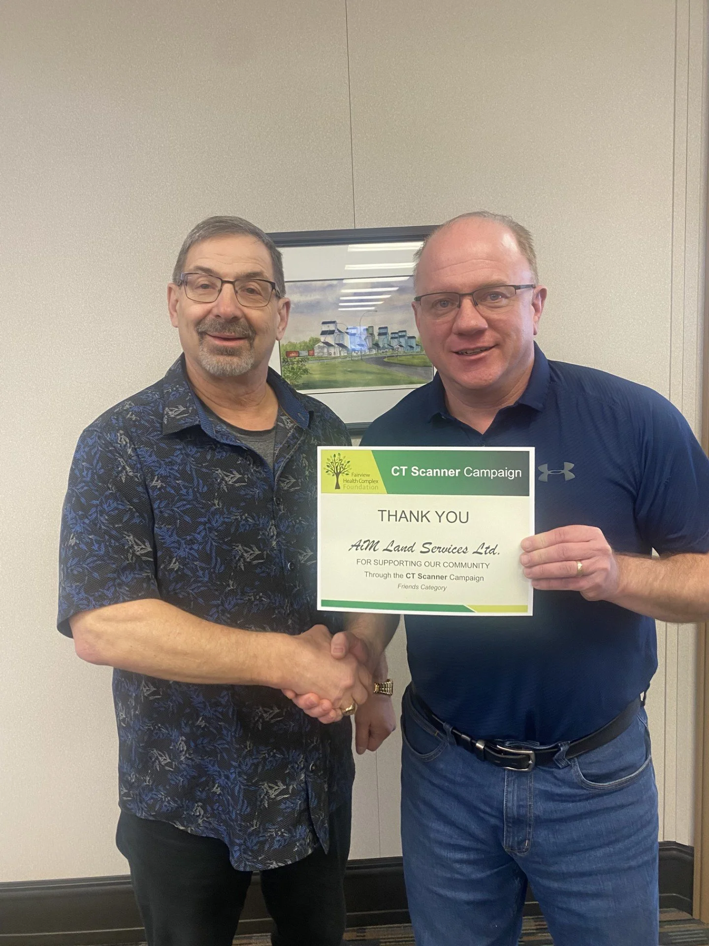 Thank you AiM Land Services Ltd.