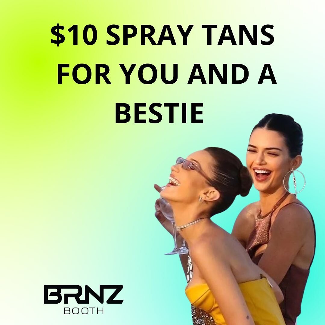 Tag a friend &amp; receive a $10 discount code for our new spray tan booth in Potts Point 💚

Our automatic tan booth will change the way you tan
&bull;No more getting nakey in front of anyone
&bull; Tan in less than 5 minutes
&bull; 24/7 studio acce