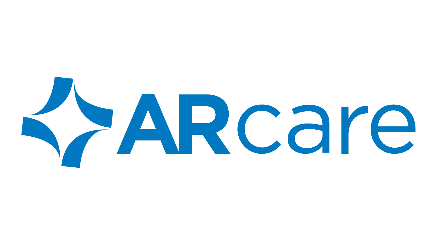 ARcare logo with a blue star-like icon and the word 'ARcare' in bold blue letters.