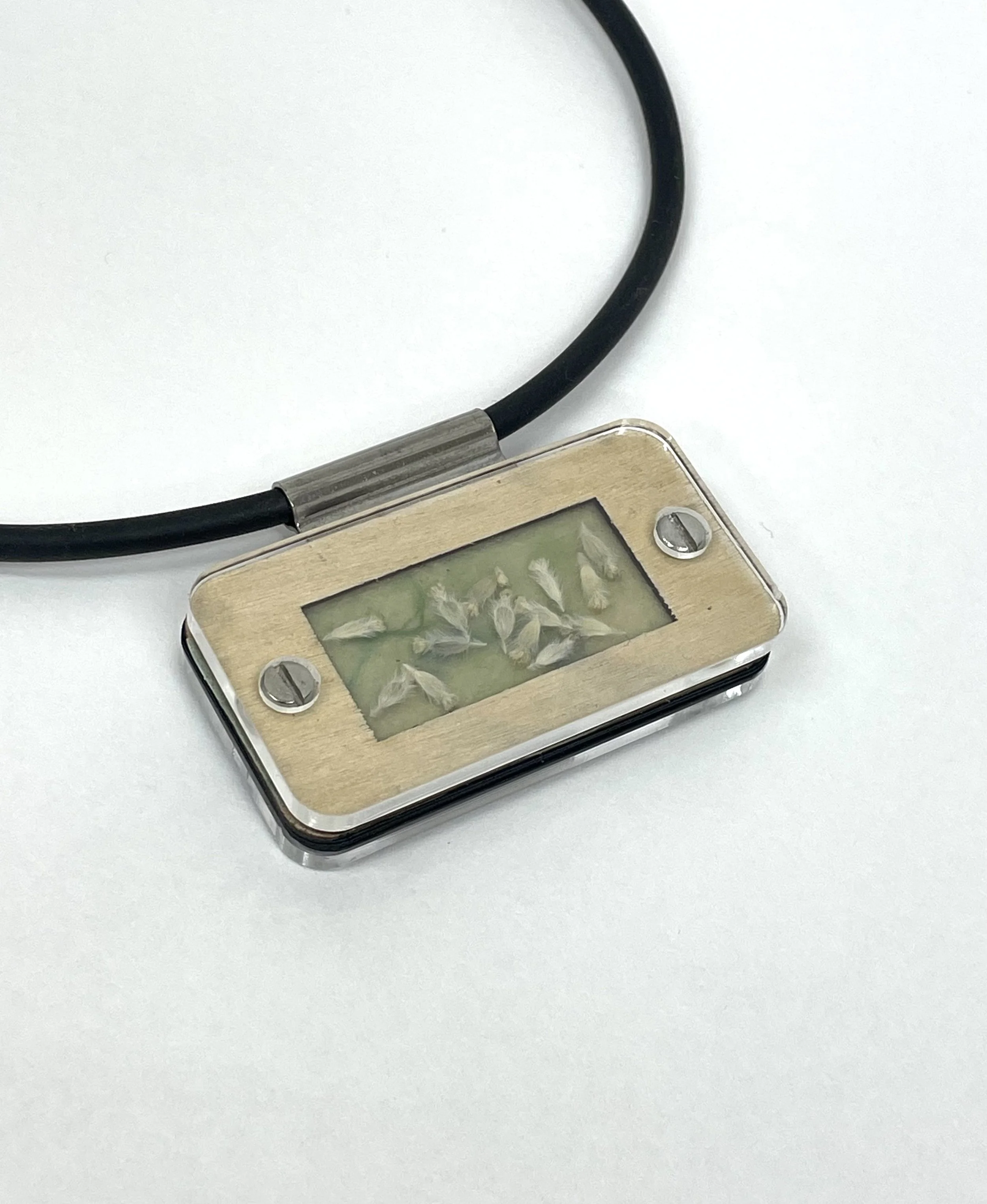 Flannel Flower Seed Necklace - Birch Frame Botanical Jewelry