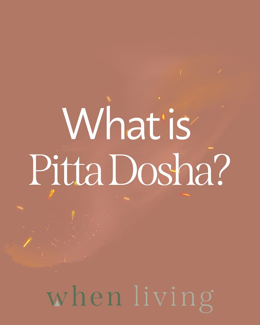 Meet Pitta Dosha &mdash; your internal CEO 🔥 
In Ayurveda, Pitta governs digestion, decision-making, and transformation. It&rsquo;s the fire that fuels your ability to process food, information, and life itself.

👉 Swipe through to learn more or ch