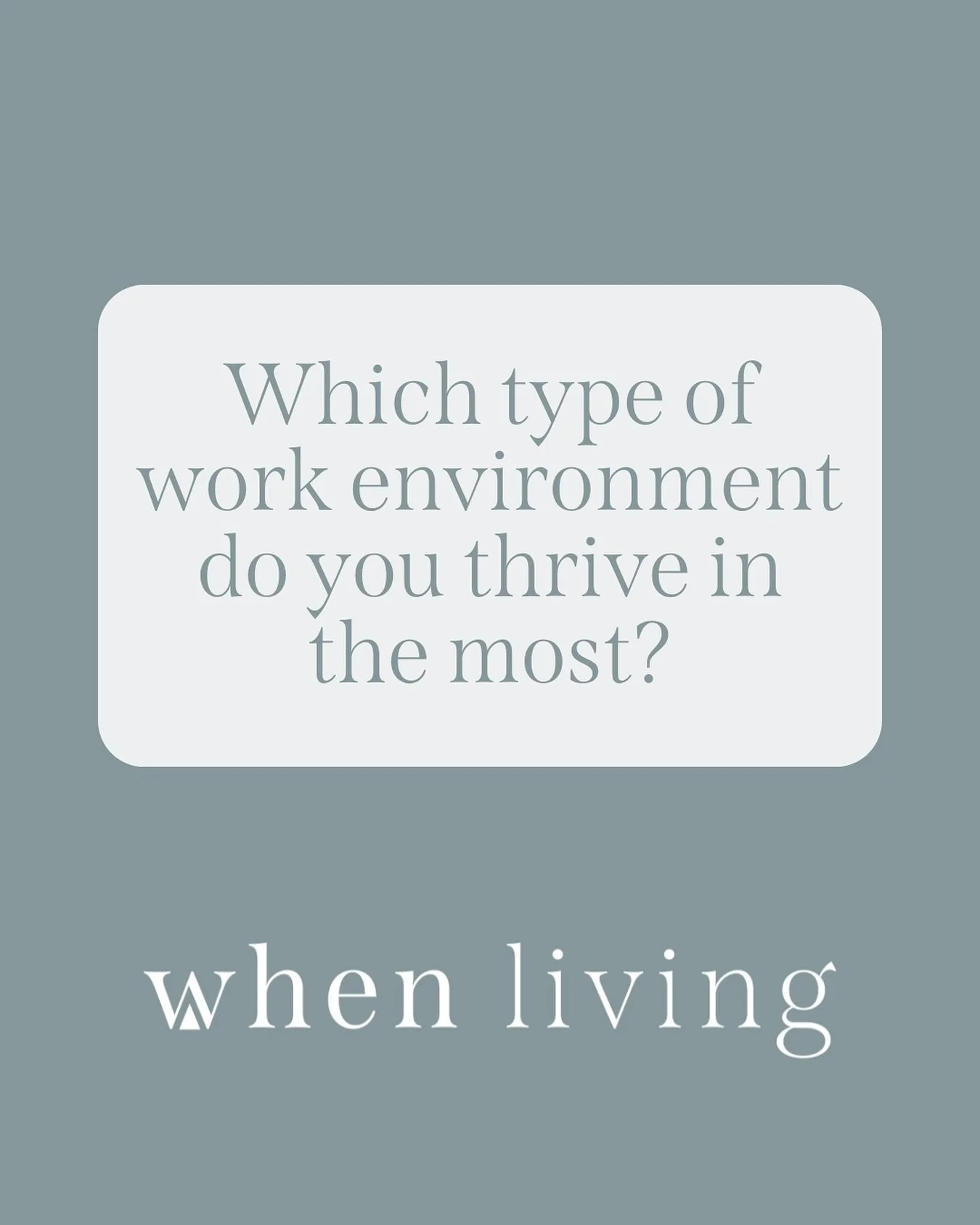 Which type of work environment do you thrive in the most?

A. Structured and goal-oriented environment where I can lead and achieve results.
B. Stable and supportive environment where I can work at a steady pace and build long-term relationships.
C. 