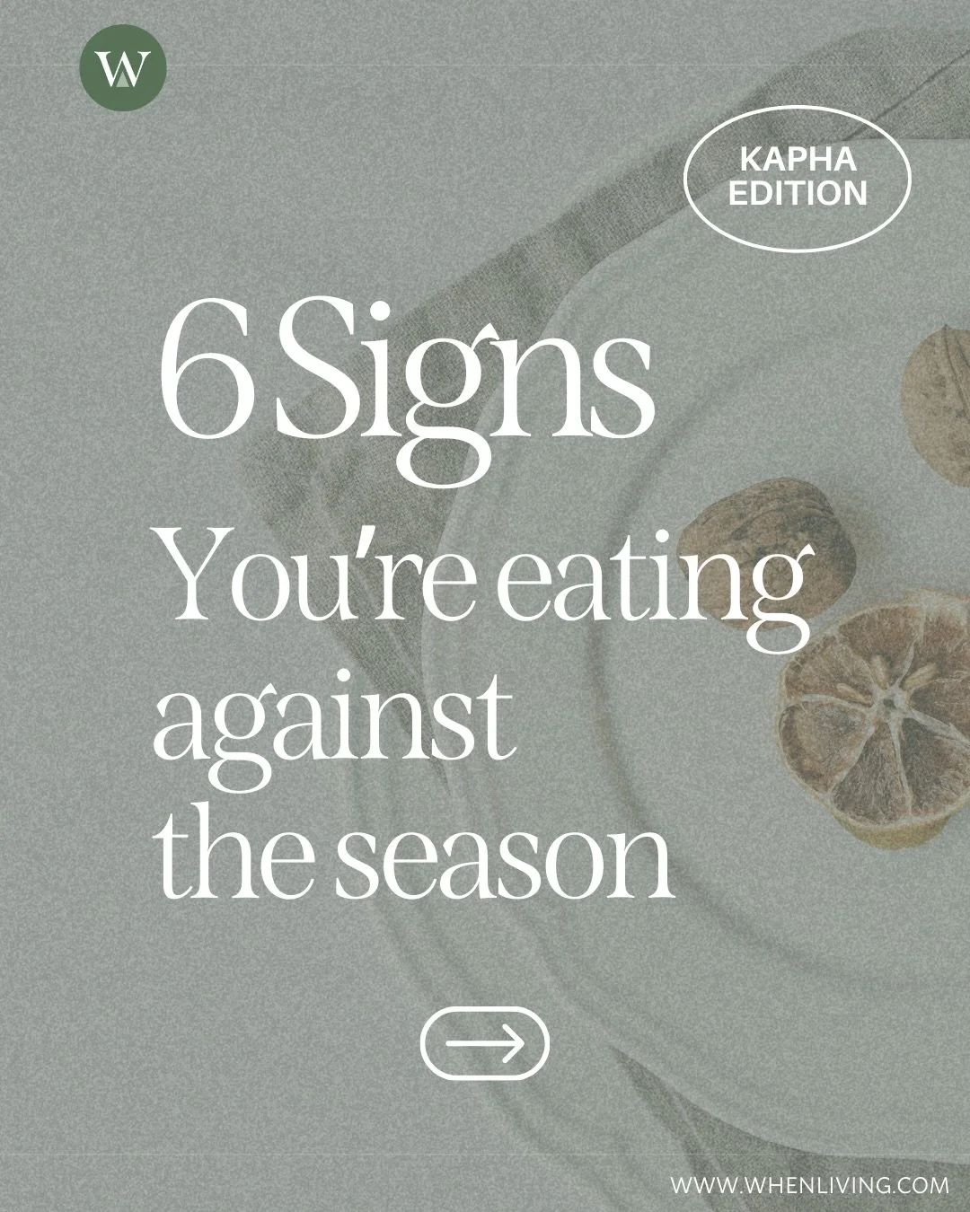 If you&rsquo;ve been feeling heavier, foggier, or more congested lately, it may not be a motivation issue.

In Ayurveda, late winter is governed by Kapha energy: cool, damp, dense, and slow. When we continue eating heavy, cold, sweet, or dairy-rich f