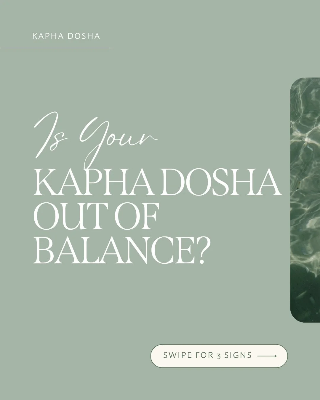 🌿 3 Signs Kapha Is Out of Balance (and how to shift it)

During this time of year, it&rsquo;s common for Kapha energy to build in both body and mind. When it does, it can show up as:

1. Feeling congested or stuffy
Sinus congestion, excess mucus
✨ S