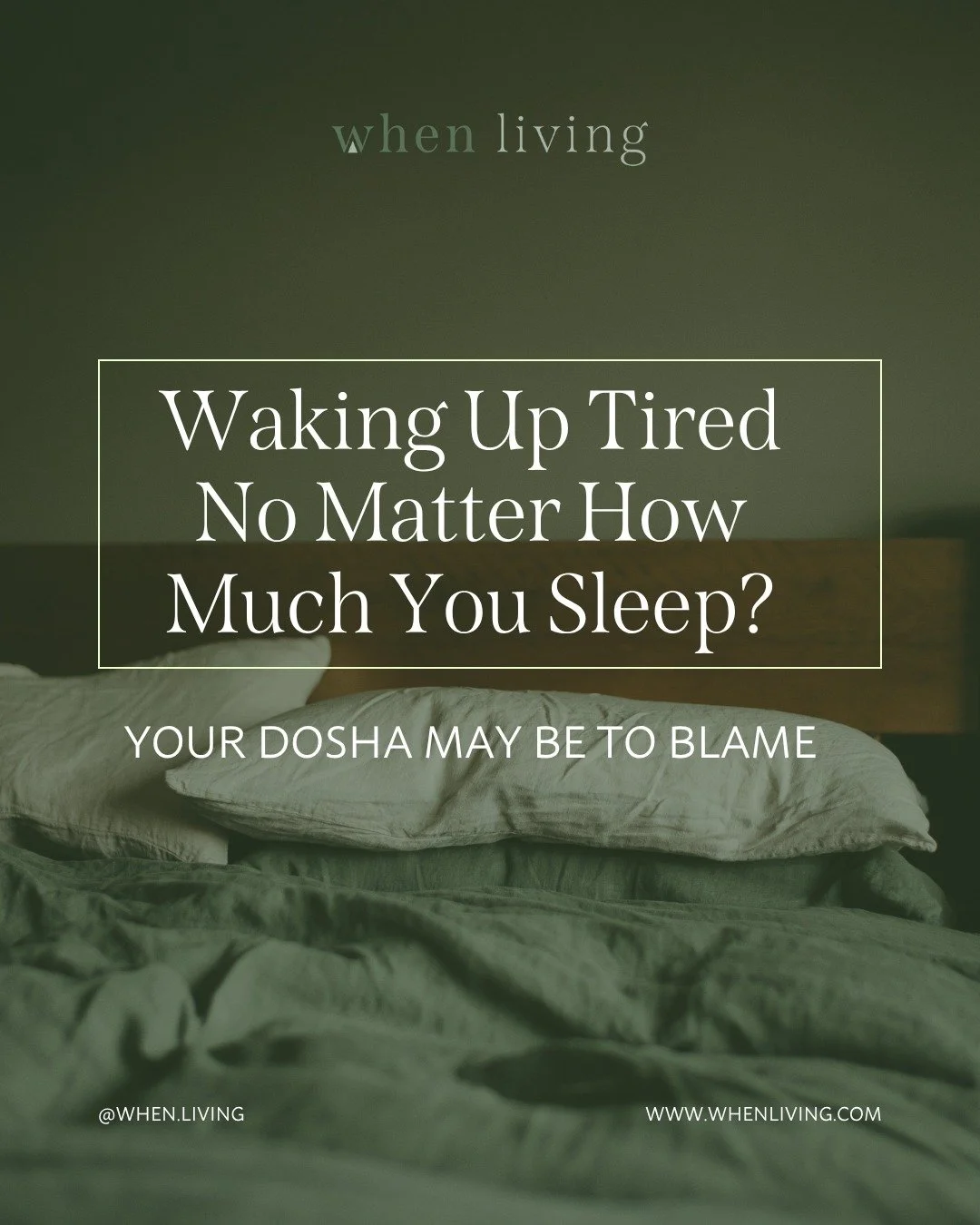 If you wake up exhausted no matter how much you sleep, your body may be asking for something deeper than more rest.

According to Ayurveda, fatigue doesn&rsquo;t look the same for everyone.

🌿 Vata exhaustion feels anxious, restless, and &ldquo;wire