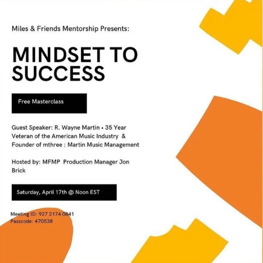 Miles &amp; Friends Mentorship Masterclass With Guest Speaker Wayne Martin Of mthree: The Mindset to Success