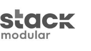 Stack Modular logo in black and gray text