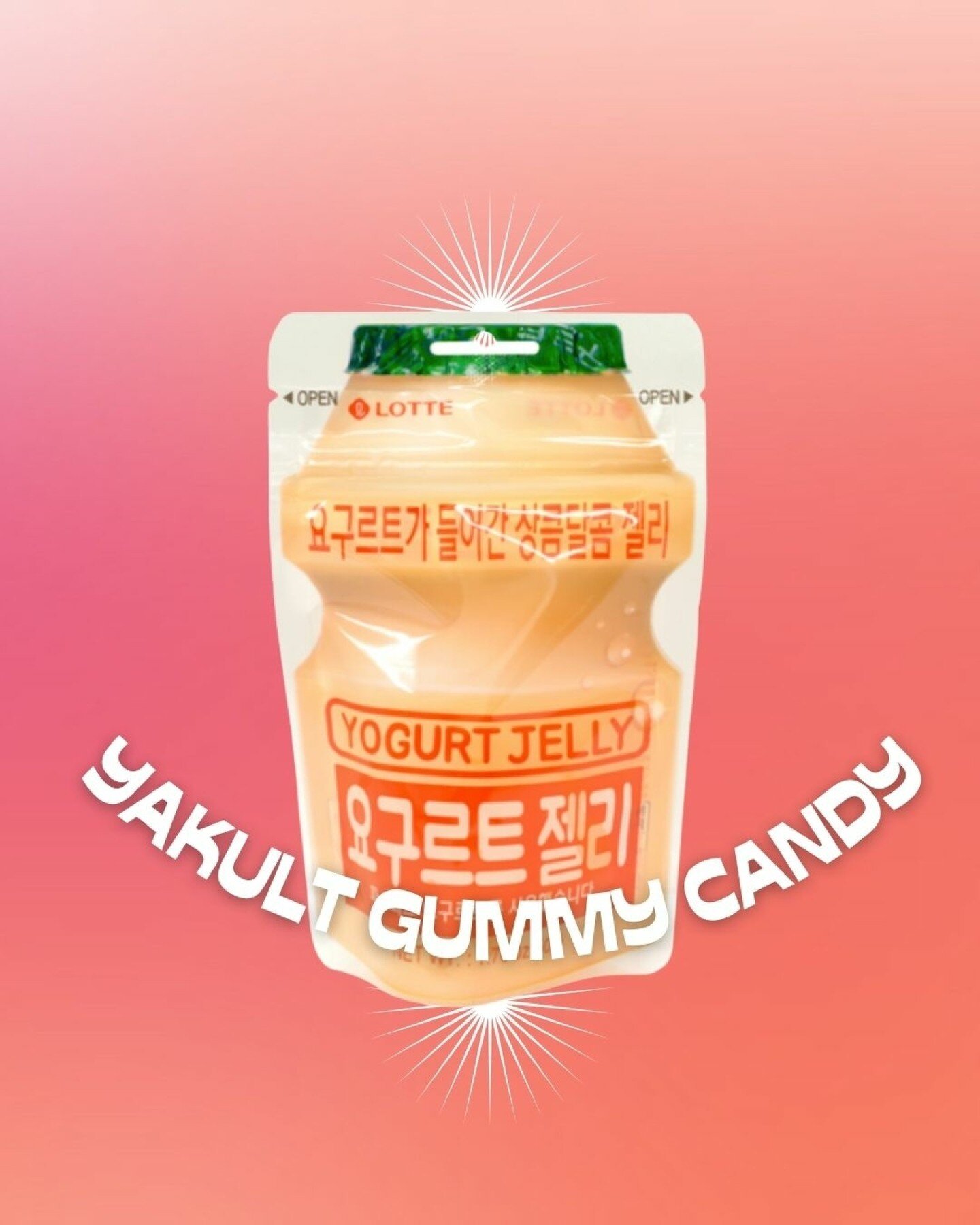 Who remembers drinking Yakult as a kid? 🙋&zwj;♀️🙋&zwj;♂️ We're excited to introduce Yakult gummy candies - the perfect treat for those who can't get enough of that tangy and sweet nostalgia.

These gummies are made with real Yakult, giving them the