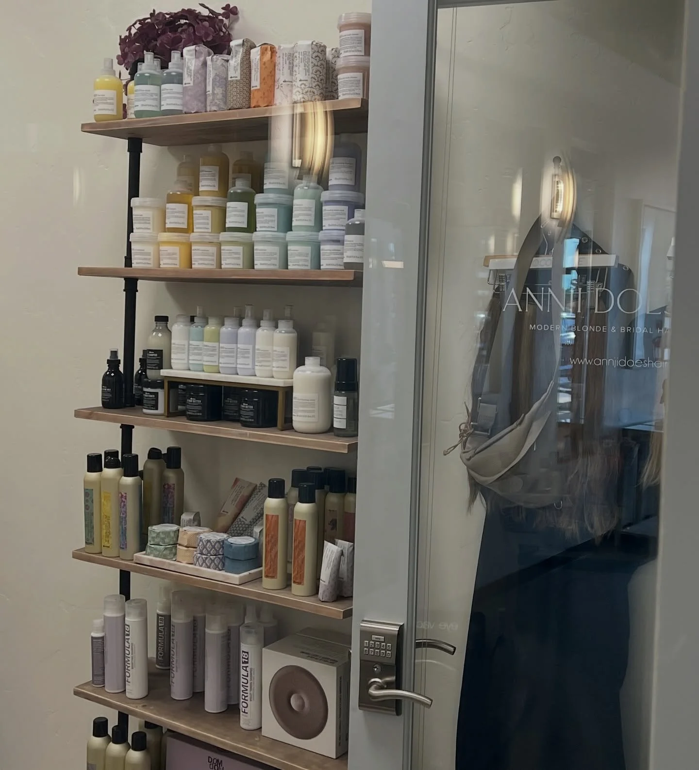 There&rsquo;s something I love about quiet studio mornings&hellip;

Before the first guest walks in, before the blow dryers hum &mdash; it&rsquo;s just me, the sunlight, and freshly stocked shelves waiting to be part of someone&rsquo;s hair journey.
