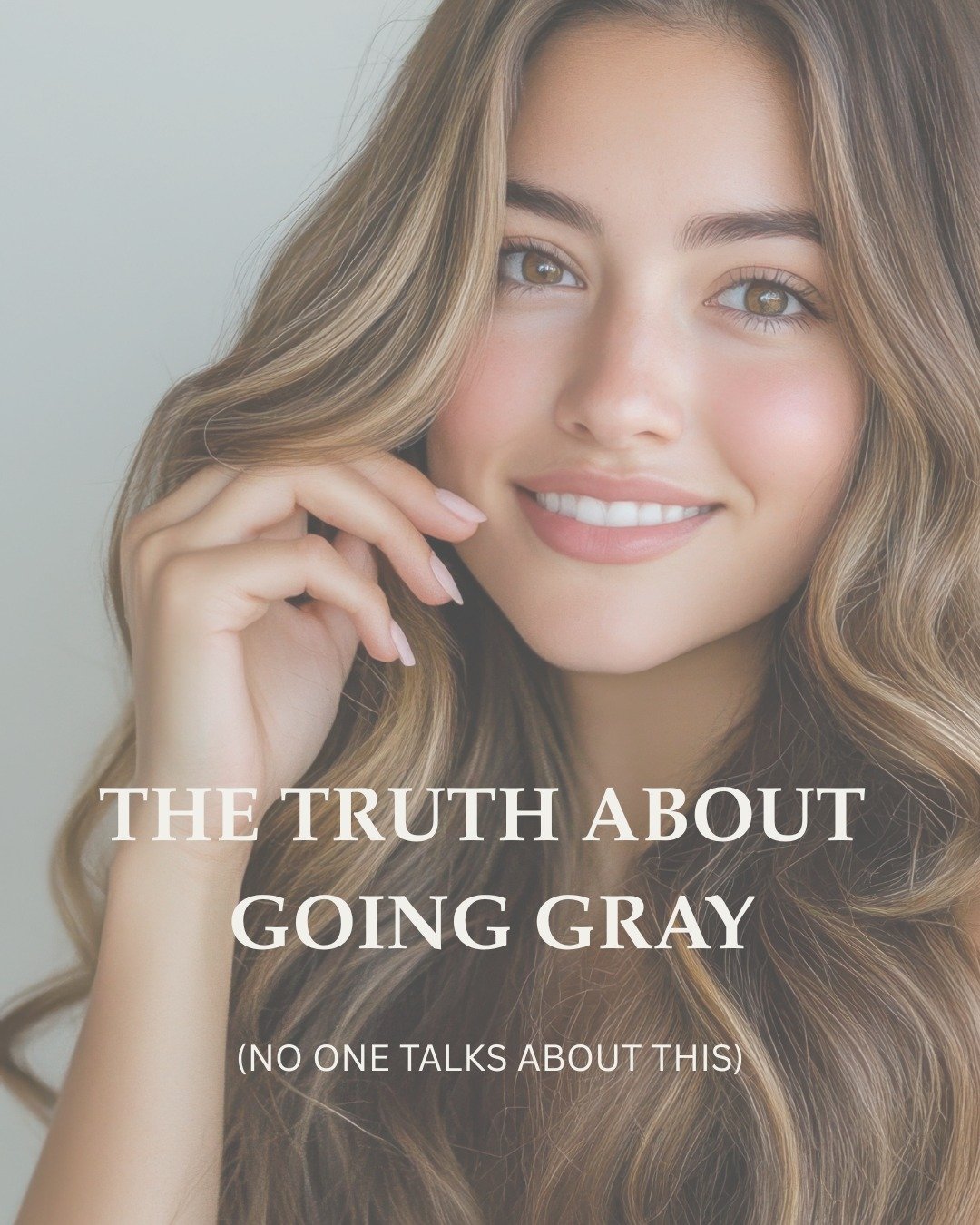 Let&rsquo;s chat about going gray for a minute&hellip; because honestly, it does not have to be scary or stressful.

So many people think the moment they spot a gray hair, they need full &ldquo;coverage.&rdquo;

Nope. Not true.  And definitely not th