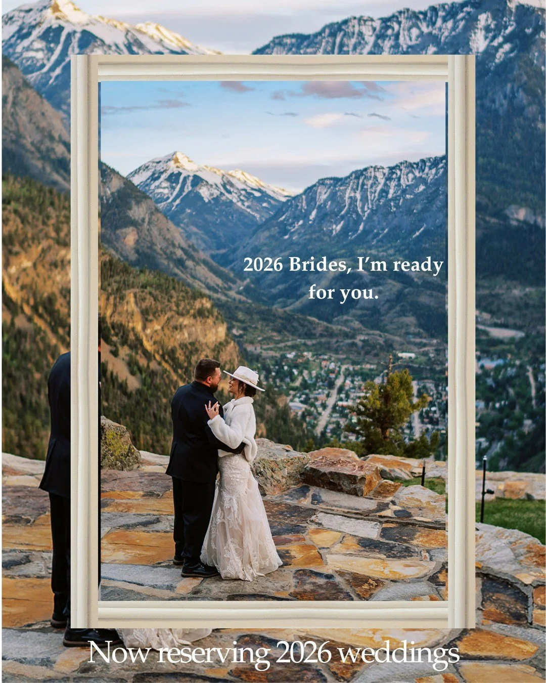 Mountain air. Quiet moments. A once-in-a-lifetime kind of love. 🤍

Now reserving a limited number of 2026 wedding mornings for brides who value calm, intention, and effortlessly beautiful hair. 

From intimate mountain ceremonies to destination cele