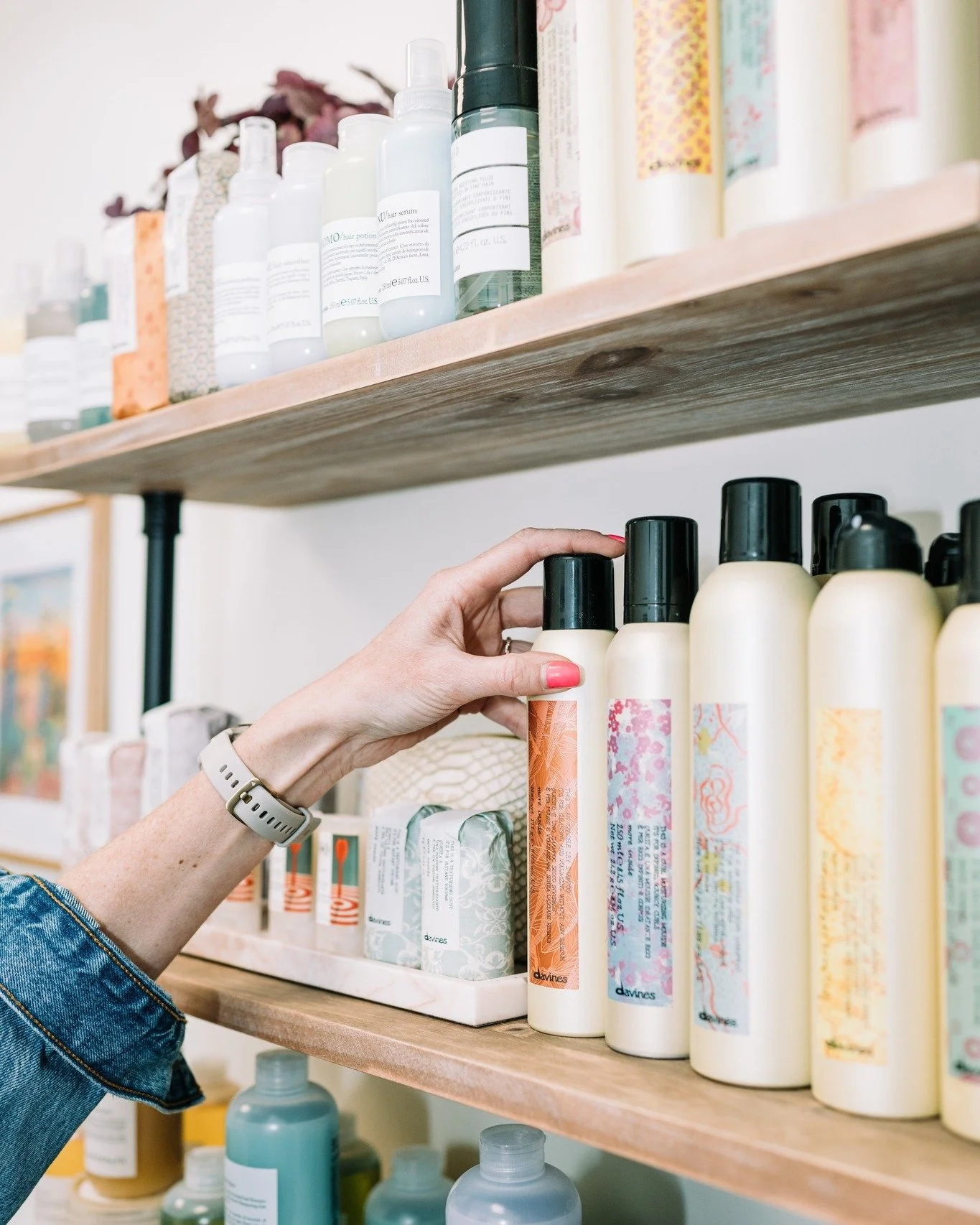 Every product on these shelves has a purpose. ✨

I don&rsquo;t believe in filling a studio with products just to sell them. 

Each one is carefully chosen because it supports healthy hair, beautiful color, and effortless styling at home.

Because wha