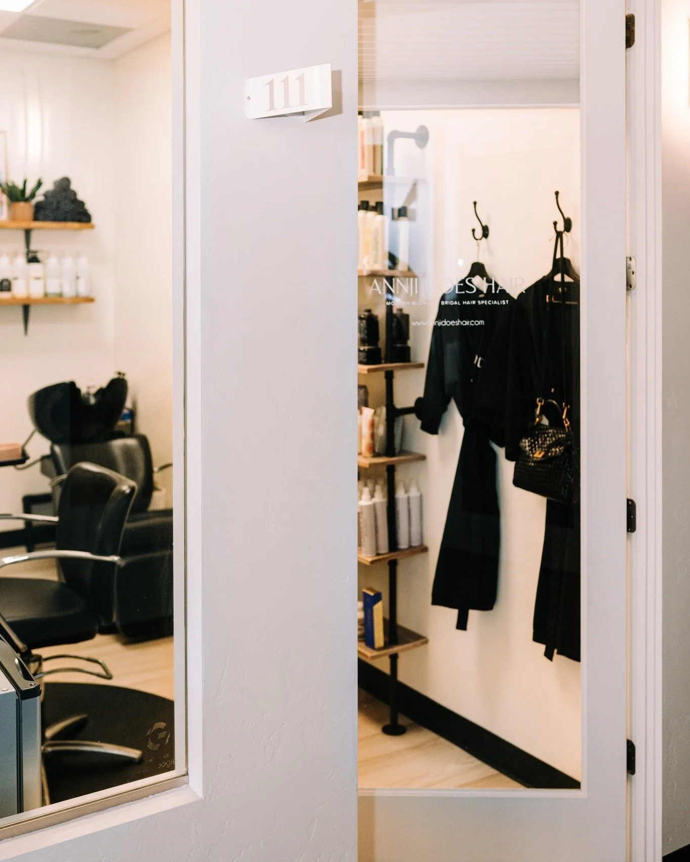 Behind this door is more than just a hair appointment. 🤍

It&rsquo;s a space where you can exhale.

A place where you feel welcomed the moment you arrive, listened to throughout your appointment, and confident in the plan we create together.

That's