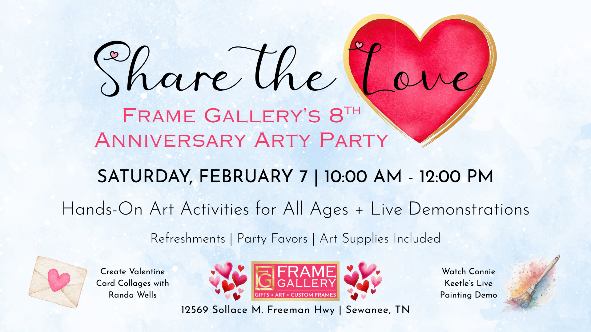 Frame Gallery's 8th Anniversary Arty Party: Share the Love