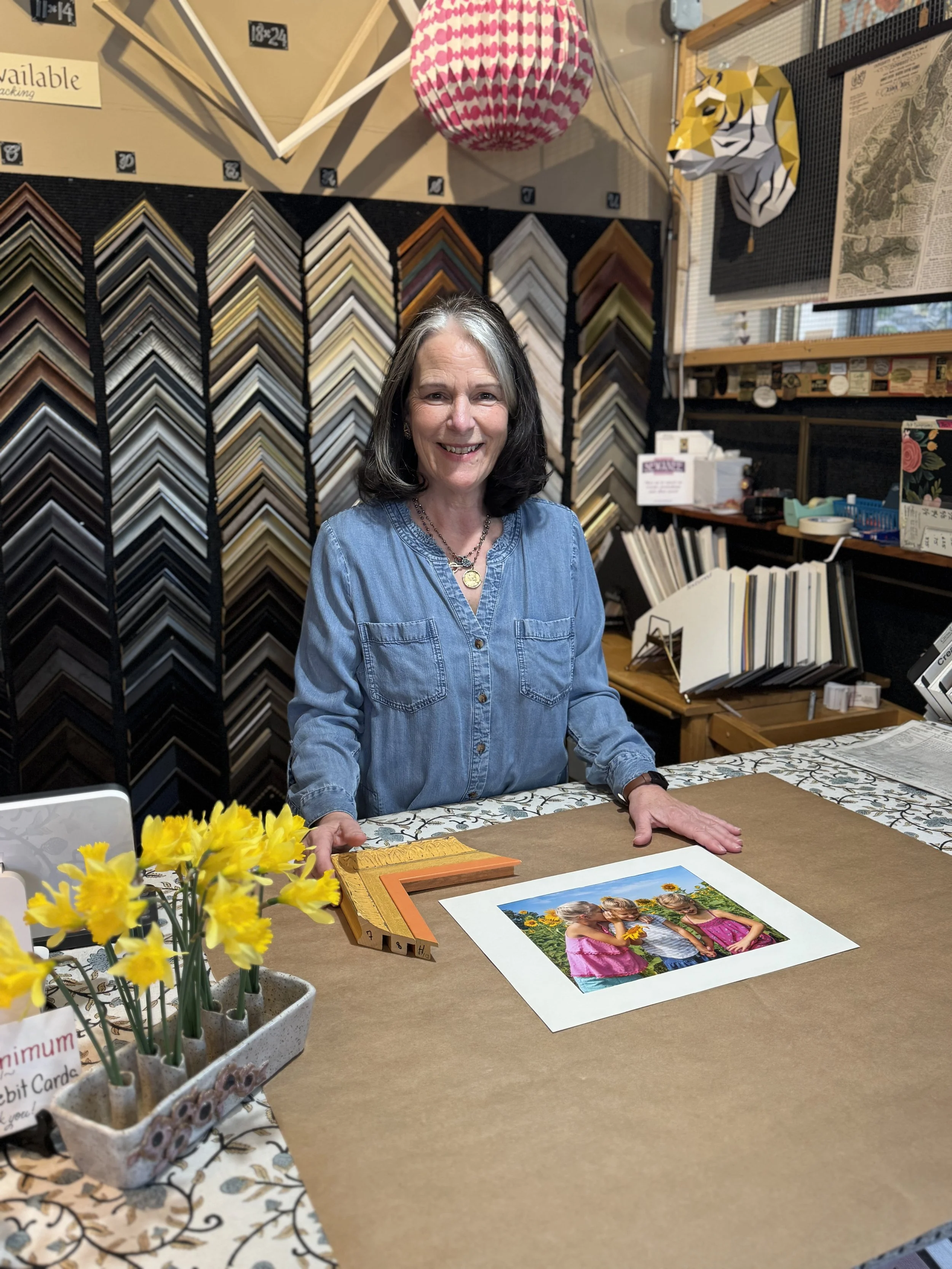 Harriet Runkle, owner of Frame Gallery