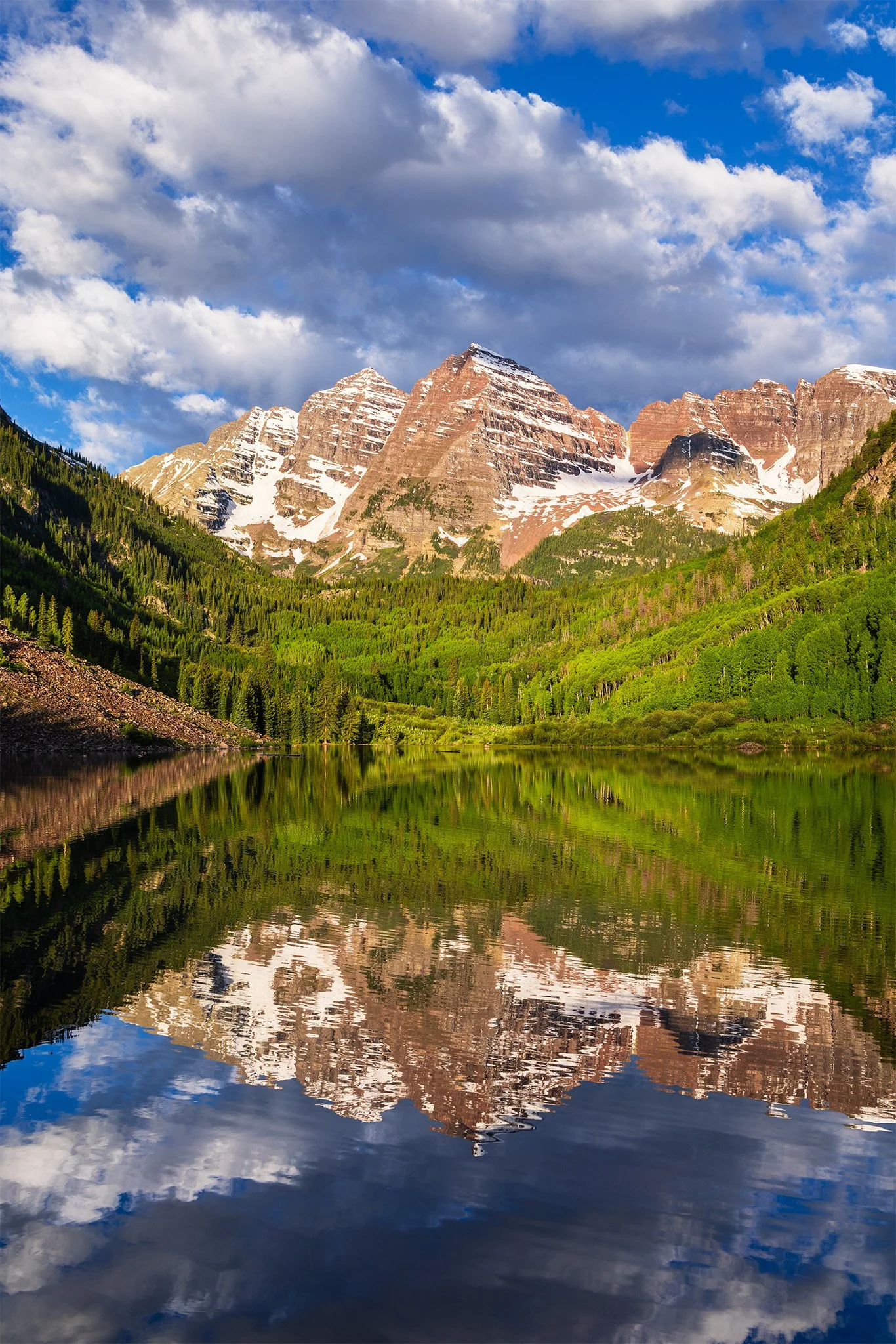 Maroon Lake Spring Reflection