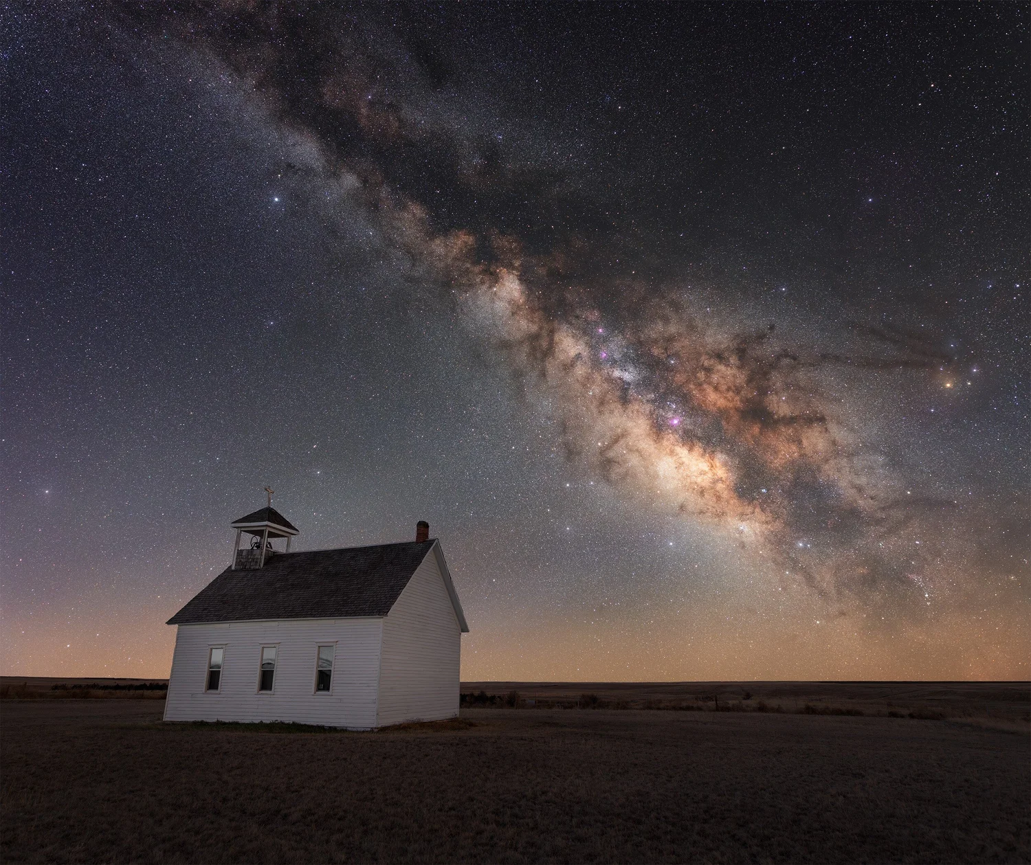 Milky Way over Abbott Church Colorado
