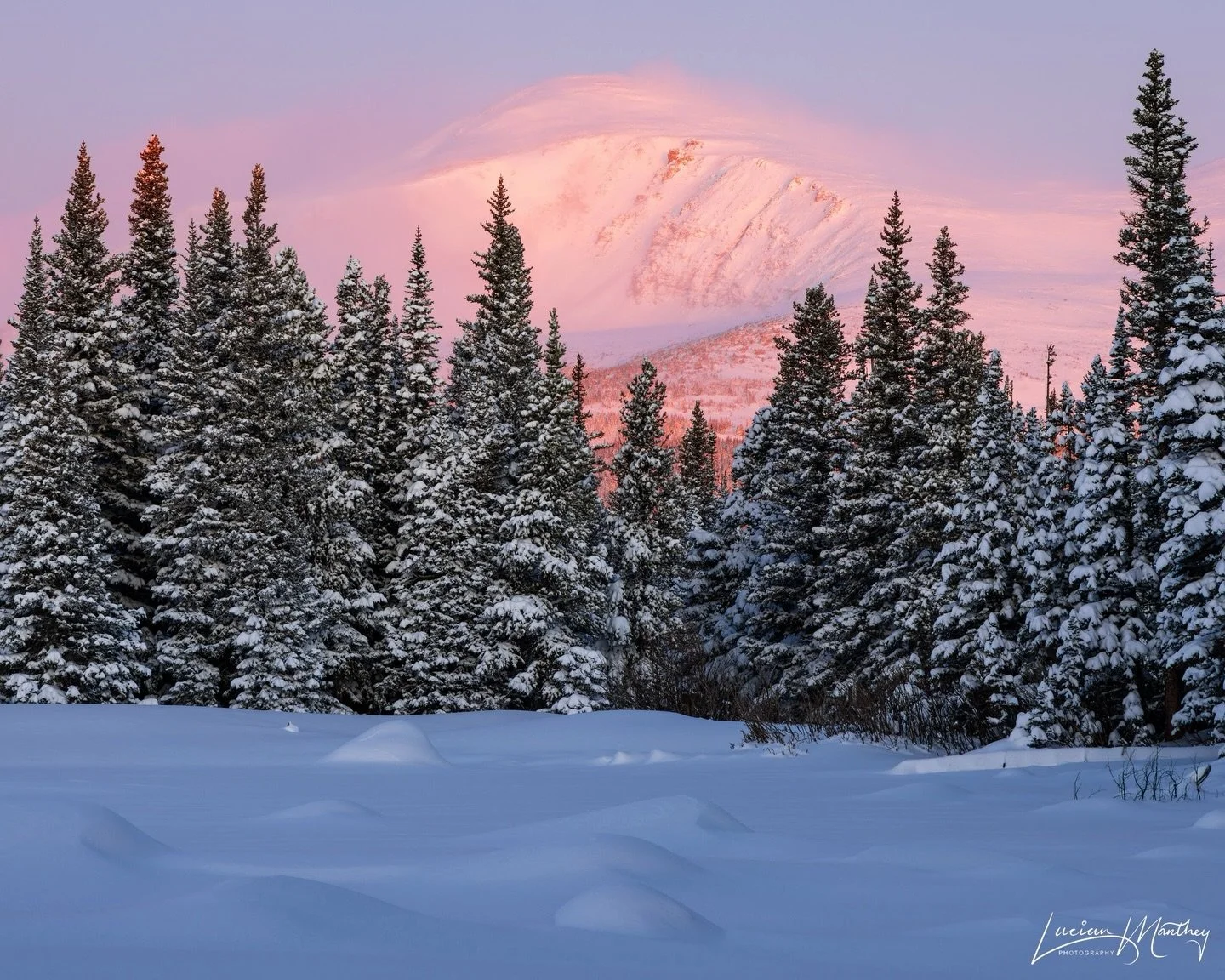 This morning&rsquo;s sunrise in the Indian Peaks Wilderness was nothing short of spectacular. It&rsquo;s been very difficult this winter to make new photographs, so it felt great finally capturing a scene with fresh snow and pastel light on the mount