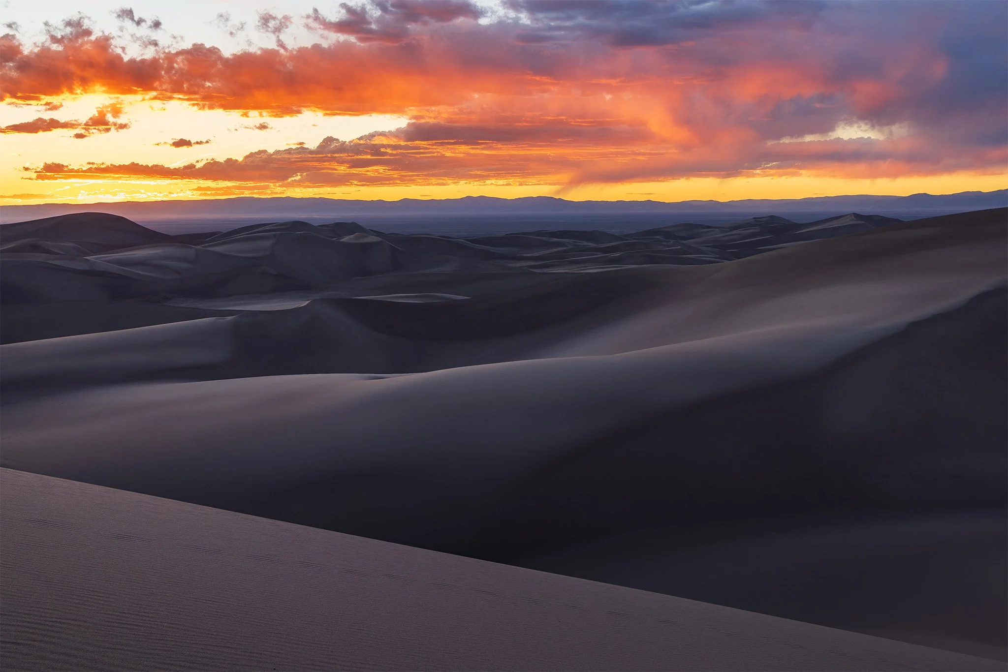 Sand Dunes Sunset