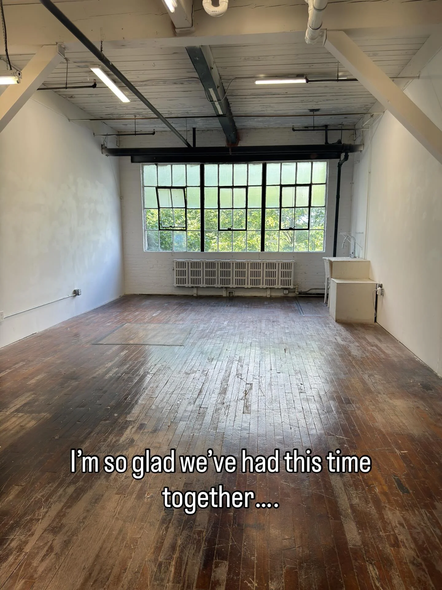 Goodbye big beautiful studio. You&rsquo;ve been good to me. We&rsquo;ve had only 2 years together but it&rsquo;s time to say so long. You&rsquo;ve been there for me through sickness and in health, through good times and not so good. May the next tena