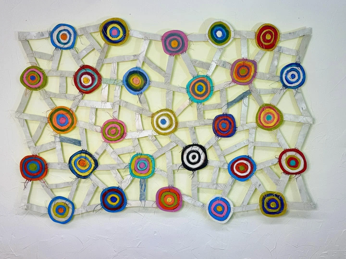 &ldquo;Waypoints&rdquo; - 43&rdquo; x 50&rdquo;

#sculpture #painting #textile #fusion #stitching
