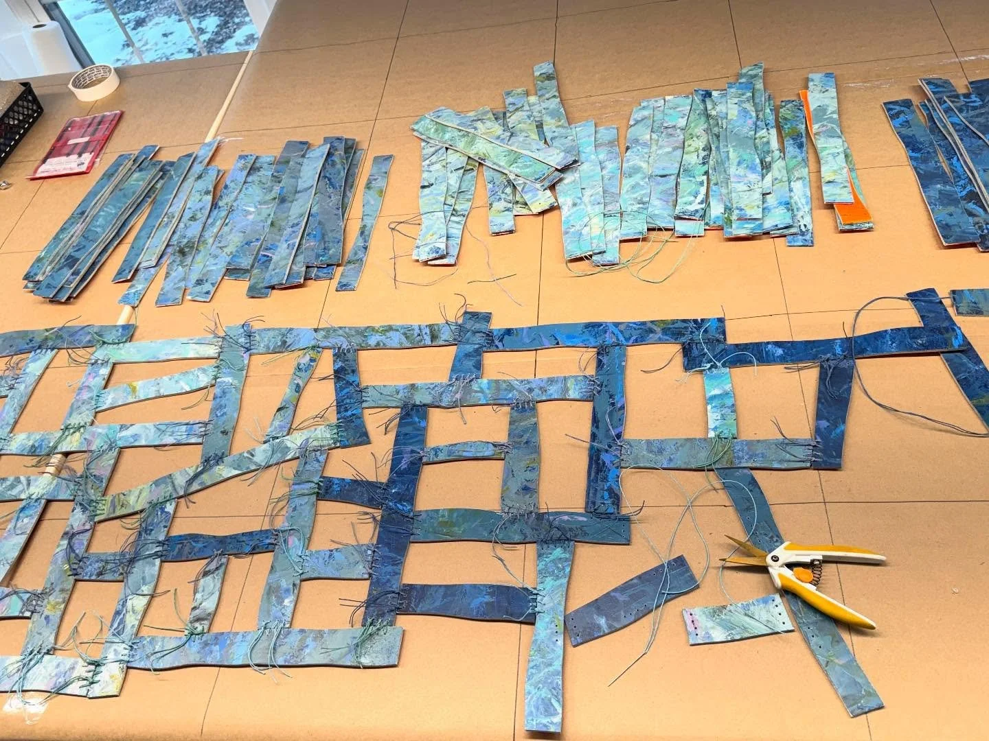 Day 2 of assembling this large commissions. 

#artcommission #inthestudio #wip