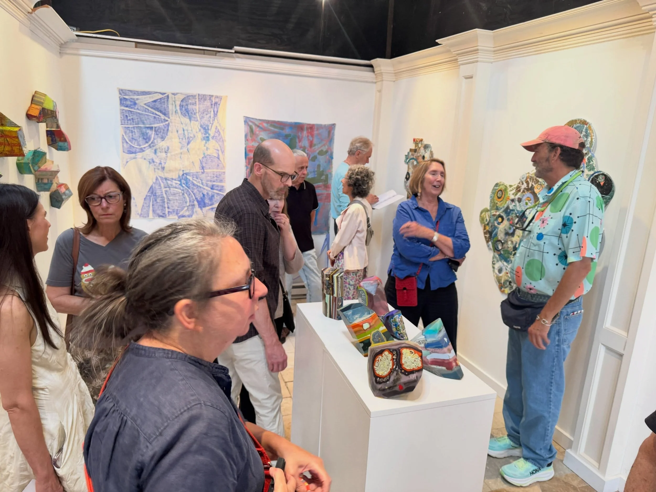 Thanks to all who came out to @gtownarts last night! So honored to be part of the event! What an amazing art community there. 
@cadence.giersbach @lauramoriartyrocks @lisa_barthelson @fucigna 

#materialculture #artopening #tactileart