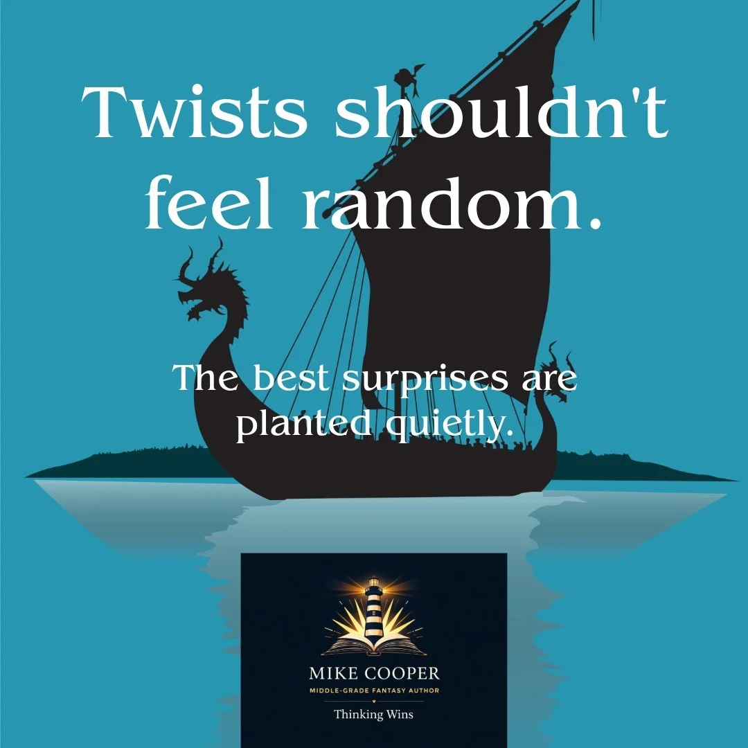 Twists shouldn't feel random.
#MiddleGrade #Reading #Stories