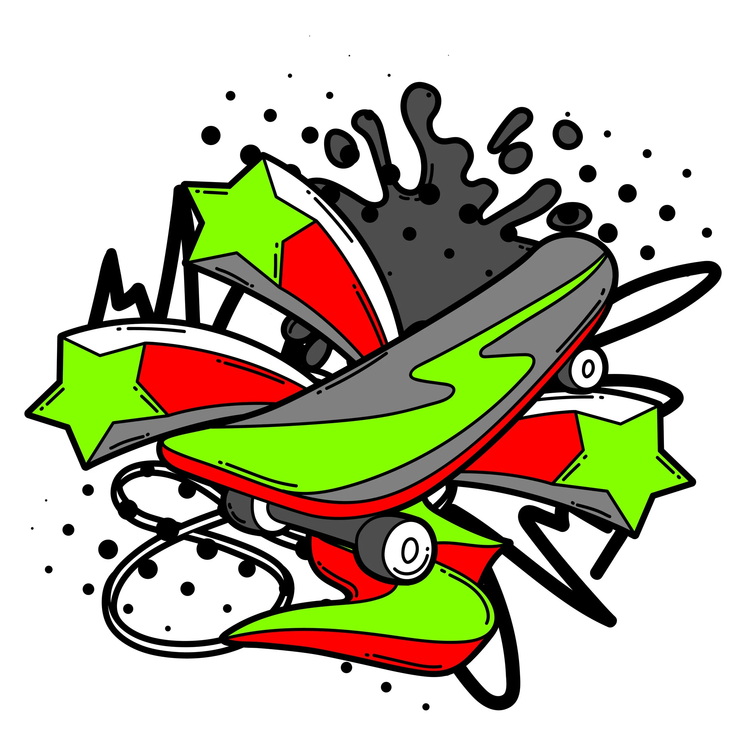 This is an image of a skateboard.